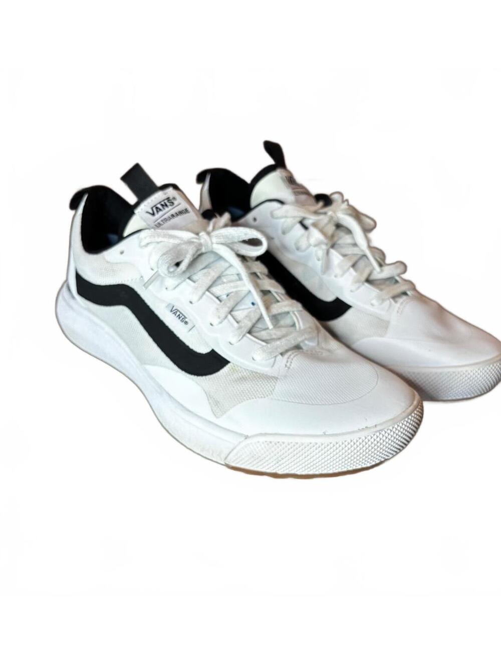 Vans Ultrarange White and Black Sneakers